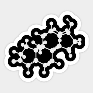 Testosterone Molecule Sticker